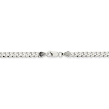 4.5mm Sterling Silver Solid Flat Curb Chain Necklace
