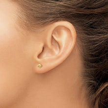 Reversible 4mm Polished Ball Screw Back Earrings in 14k Yellow Gold