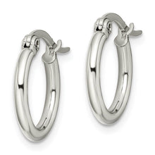 2mm Stainless Steel Classic Round Hoop Earrings - 15.5mm (5/8 Inch)
