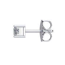 Princess Cut Diamond (G-H, SI2-SI3) Stud Earrings in 14k White Gold