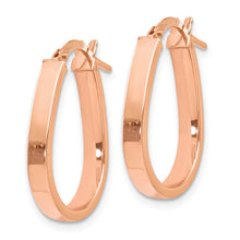 3mm U Shape Hoop Earrings in 14k Yellow Gold, 19mm (3/4 Inch)