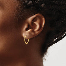 1.5mm x 16mm 14k Yellow Gold Polished Round Endless Hoop Earrings