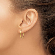 1.5mm x 19mm 14k Yellow Gold Polished Round Endless Hoop Earrings