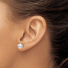 7mm (1/4 Inch) 14k White Gold Polished Ball Friction Back Studs