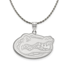 Sterling Silver U. of Florida Lg Gators Pendant Necklace