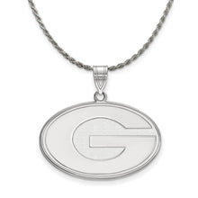 Sterling Silver U. of Georgia Large 'G' Pendant Necklace