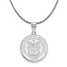 Sterling Silver James Madison U Large Crest Pendant Necklace