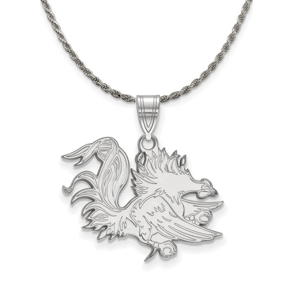 Sterling Silver South Carolina Large Logo Necklace