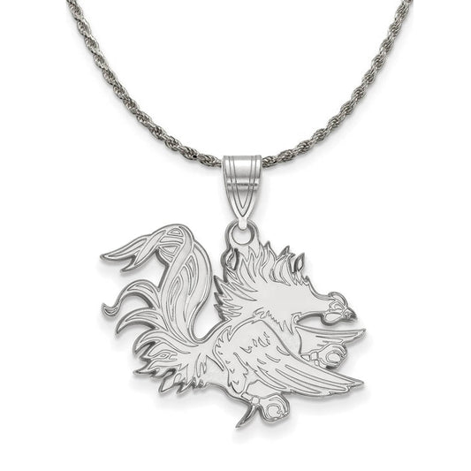 Sterling Silver South Carolina Large Logo Necklace