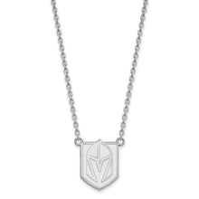Sterling Silver NHL Golden Knights Large Necklace, 18 Inch