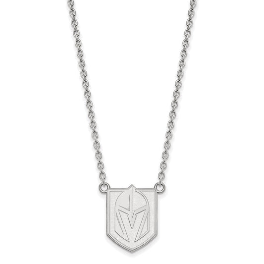 Sterling Silver NHL Golden Knights Large Necklace, 18 Inch