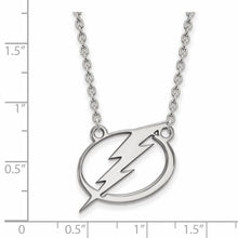 Sterling Silver NHL Tampa Bay Lightning Large Necklace, 18 Inch