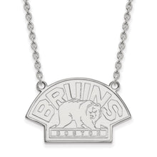 Sterling Silver NHL Boston Bruins LG Necklace, 18 Inch