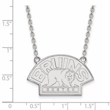 Sterling Silver NHL Boston Bruins LG Necklace, 18 Inch