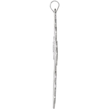 14k White Gold St. Olga Orthodox Cross Pendant