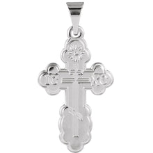 Sterling Silver St. Olga Orthodox Cross Pendant