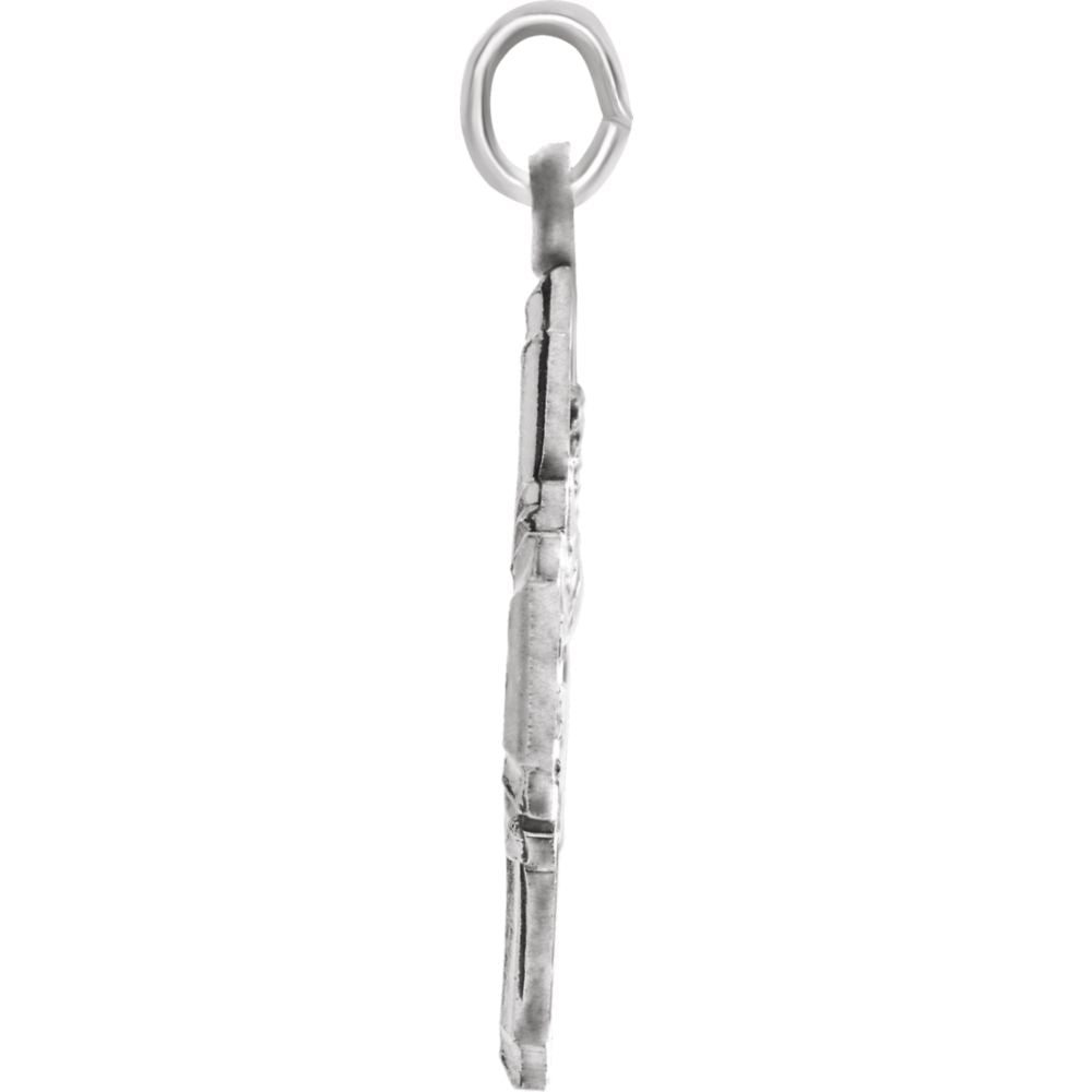 Sterling Silver Four-Way Cross Medal Pendant