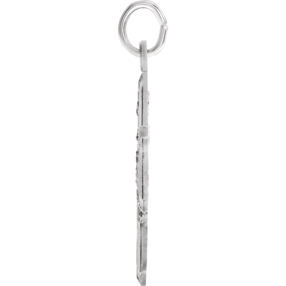 Sterling Silver Four-Way Cross Medal Pendant