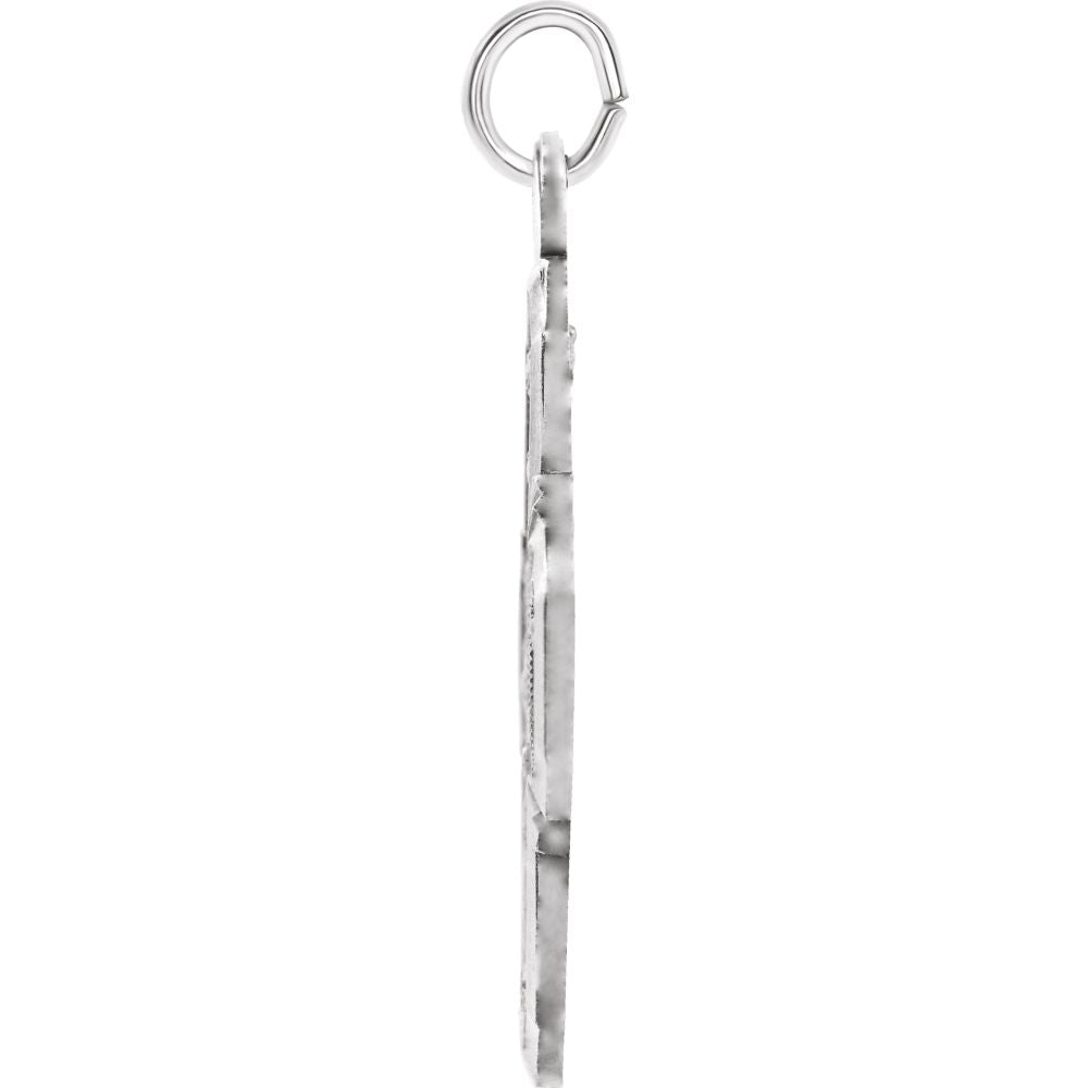 Sterling Silver Four-Way Cross Medal Pendant