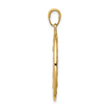14k Yellow Gold, Solid Oval Miraculous Medal Pendant
