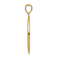 14k Yellow Gold, Solid Oval Miraculous Medal Pendant