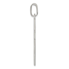 Sterling Silver Solid Polished Cross Pendant, 23 x 47mm