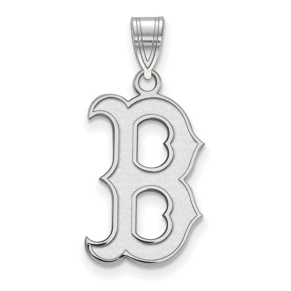 Sterling Silver MLB Boston Red Sox LG Letter B Pendant