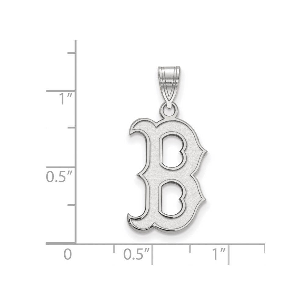 Sterling Silver MLB Boston Red Sox LG Letter B Pendant