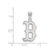 Sterling Silver MLB Boston Red Sox LG Letter B Pendant