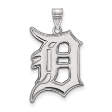 Sterling Silver MLB Detroit Tigers Letter D Extra Large Pendant