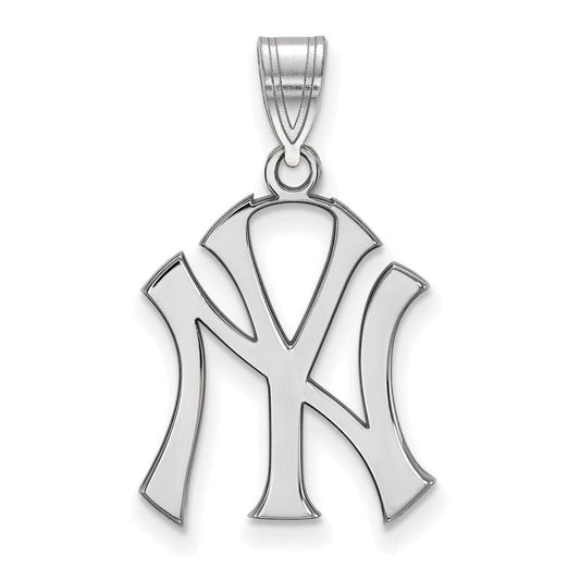 Sterling Silver MLB New York Yankees Large Pendant