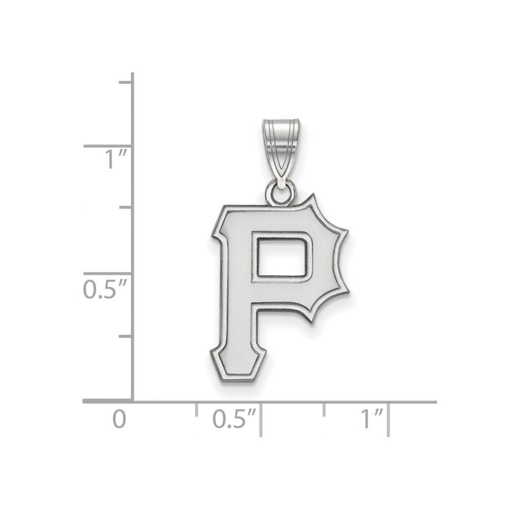 Sterling Silver MLB Pittsburgh Pirates Large Letter P Pendant