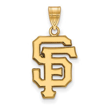 14K Gold Plated Silver MLB San Francisco Giants Large Pendant