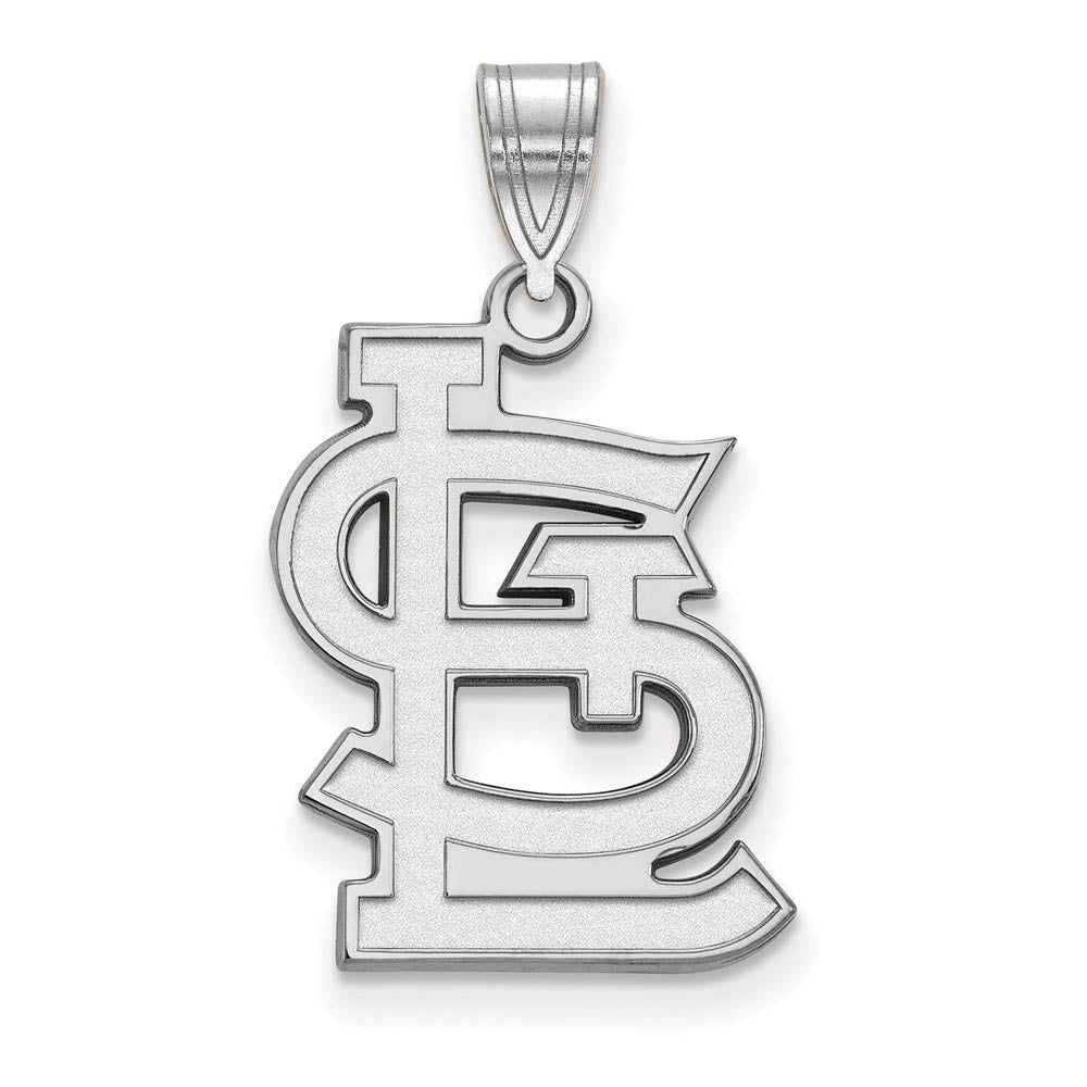 Sterling Silver MLB St. Louis Cardinals Large STL Pendant