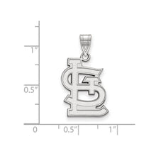 Sterling Silver MLB St. Louis Cardinals Large STL Pendant