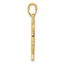 14k Yellow Gold 3Dimensional Ship's Wheel Pendant