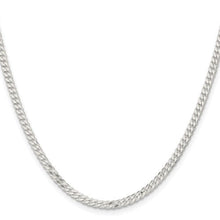 3mm Sterling Silver Solid Flat Curb Chain Necklace
